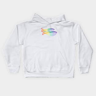 a family of whales Kids Hoodie